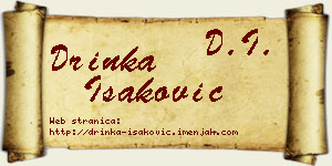 Drinka Isaković vizit kartica